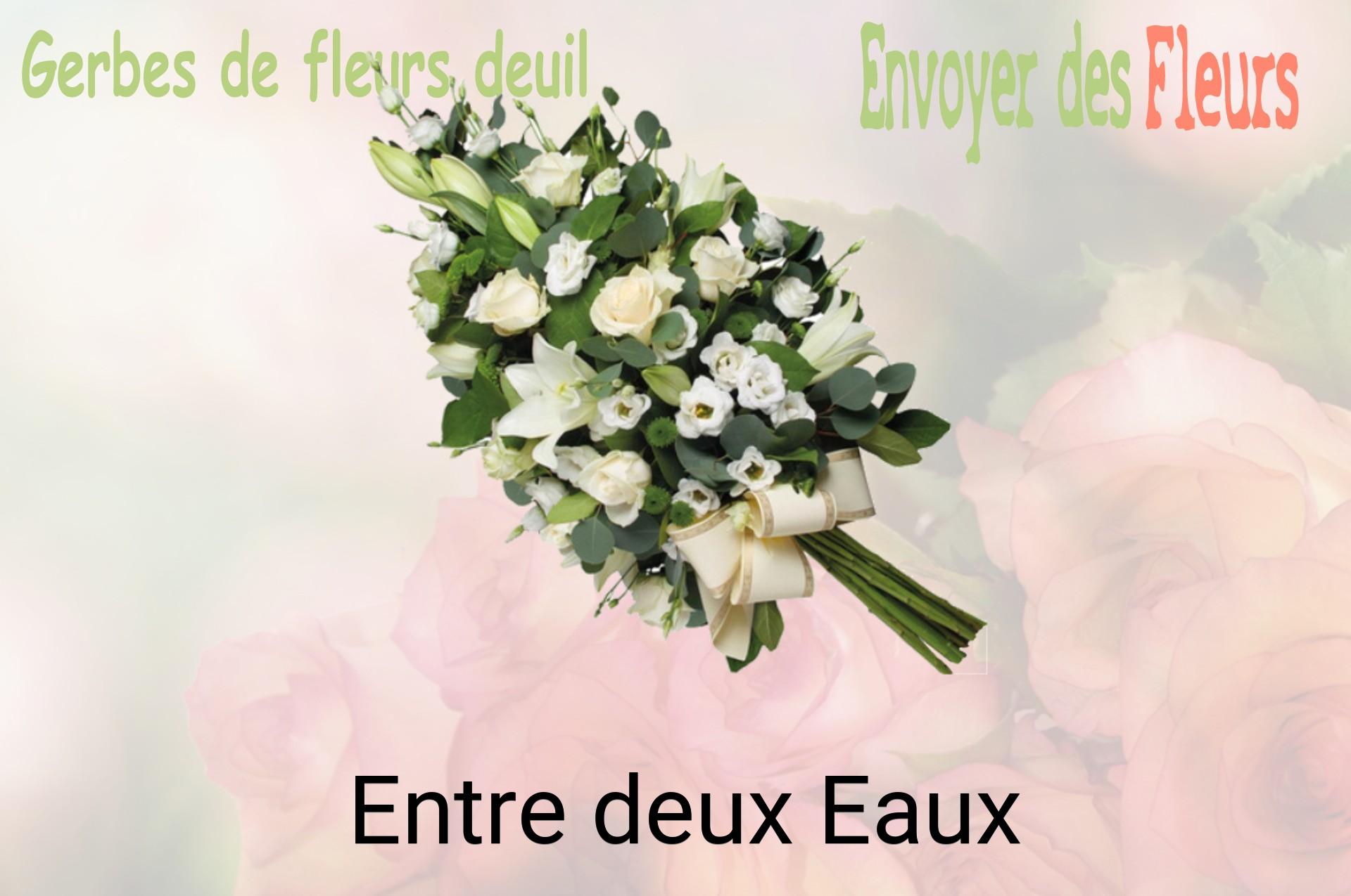 Gerbe de fleurs de deuil livrée à Entre-deux-Eaux